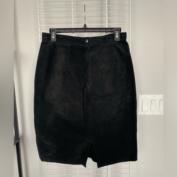 Ada Vintage  Midi Leather Skirt - Picture 2 of 8